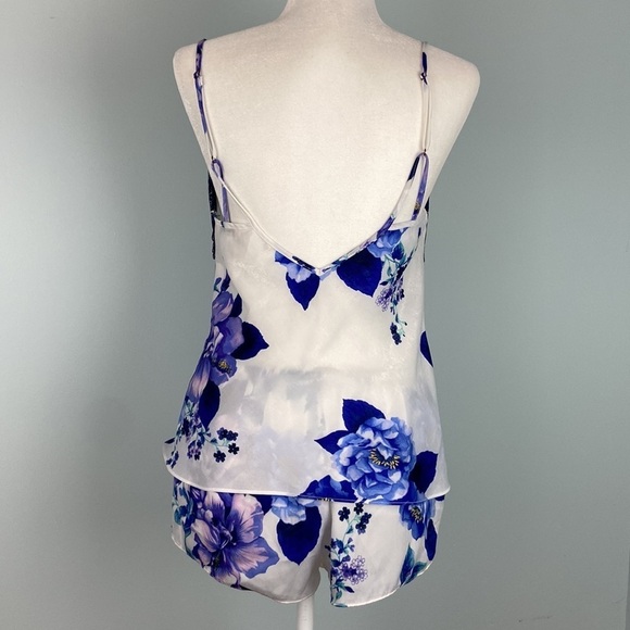Linea Donatella Sz M Anthea Lace-Trim Camisole Top and Shorts Pajama Set - Picture 6 of 14